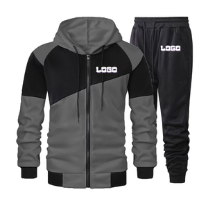 Chándales Deportivos para Hombre de 2 Piezas con Cremallera Completa, para Gimnasio y Jogging, Impresión Personalizada, Chándales de Alta Calidad, Fabricante Mayorista OEM, Unisex - Product Image 2