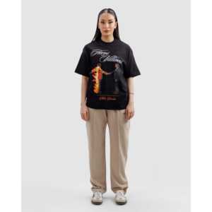 เสื้อยืดฮีโร่และวายร้าย สตรีทแวร์ ผ้าคอตตอนเจอร์ซีย์ 100% เนื้อหนา ระบายอากาศได้ดี พิมพ์ลายสกรีน ประดับด้วยคริสตัล ผ้าหนัก 220 กรัม - Product Image 4