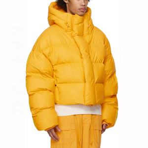 OEM fabricante de ropa de invierno cálido abrigo grueso al aire libre Puffer chaqueta personalizada de alta calidad con capucha burbuja abajo chaqueta de los hombres - Product Image 6
