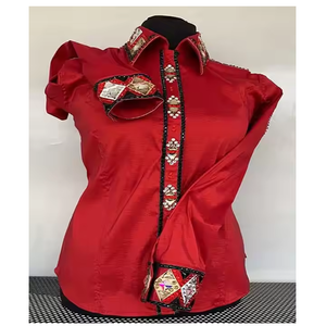 เสื้อขี่ม้าคริสตัลแวววาวเสื้อสำหรับผู้หญิงเสื้อนักขี่ม้าแบบตะวันตก - Product Image 1