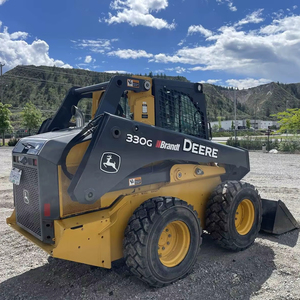 2019 John Deeres 330G Minicargadora frontal con características de troncos de retroexcavadora y tractor - Product Image 6