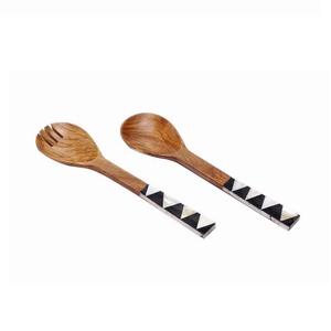 Ensemble de couverts en bois personnalisés de qualité standard fournitures de mariage vaisselle décoration restauration ensemble de couverts de service - Product Image 3