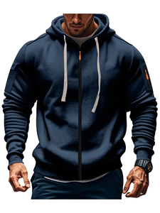 Sweat-shirts à capuche amples et lourds en gros personnalisés, de haute qualité, pour hommes, 100% coton mélangé, pour l'hiver - Product Image 2