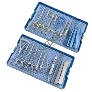 Juego de herramientas quirúrgicas oftálmicas Base de kit de instrumentos cosméticos para ojos que incluye fórceps hemostáticos Porta agujas Tijeras para párpados - Product Image 2