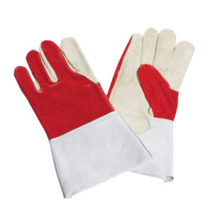 Guantes de Seguridad de Cuero Vacuno de Alta Calidad, Resistentes al Fuego, Transpirables, con Puño de Seguridad Industrial de Algodón - Product Image 4
