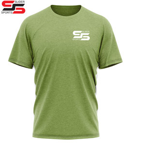 180GSM pur coton t-shirt hommes couleur unie à manches courtes maillot col rond épaississement tissu respirant - Product Image 5