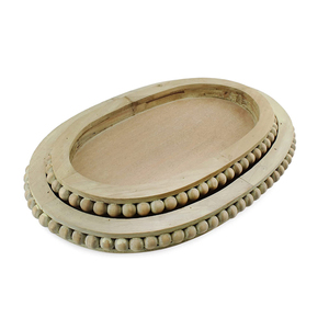 Plateau en bois massif taille et logo personnalisés vaisselle de petit déjeuner ustensiles de cuisine plateau de service vaisselle produits décoratifs - Product Image 5