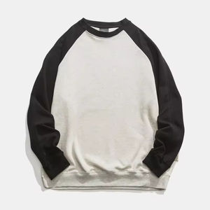 Sweat-shirts à col rond unisexes en gros pour l'hiver, logo personnalisé, 100% coton molletonné, teinture unie, surdimensionné, faible MOQ, OEM - Product Image 2