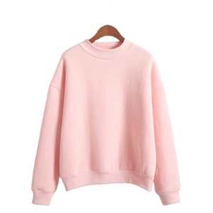 เสื้อสเวตเตอร์คอตตอนสำหรับผู้หญิงระบายอากาศคอกลมทรงหลวมใส่ได้ทั้งชายและหญิงสีตามสั่ง - Product Image 1
