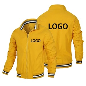Direct Manufacturer's High Quality Men's Zipper Bomber <b>Jacket</b> for Spring Winter-Fashionable <b>Thin</b> Canvas <b>Puffer</b> Stand Custom Logo - Product Image 2