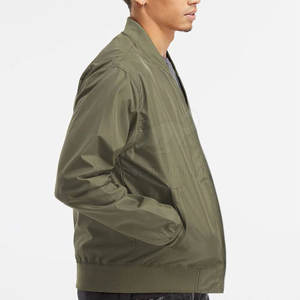 Chaqueta Bomber de Lona Transpirable para Hombre, Marca Privada, con Logotipo Frontal, para Uso en Exteriores, Ajuste Cómodo, al Mejor Precio - Product Image 4