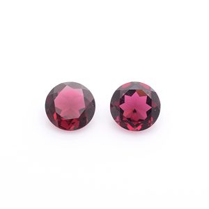 Rodolita Roja Natural de 8mm, Forma Redonda, Corte Facetado, Piedra Preciosa Suelta, Certificada por Terceros, Venta al Por Mayor, Gopika Exports, Para Joyería - Product Image 1