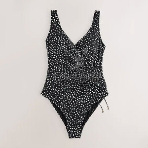 Traje de cuerpo de mezcla de nailon suave con ajuste cómodo y sensación transpirable Traje de cuerpo ligero y suave con cuello redondo y tela elástica - Product Image 1