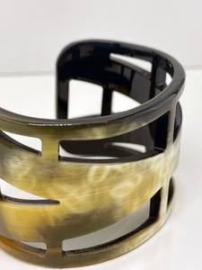 Elegante Brazalete de Cuerno de Búfalo, Joyería de Diseño, Brazalete Étnico de Cuerno de Búfalo, Artesanía Hecha a Mano - Product Image 5