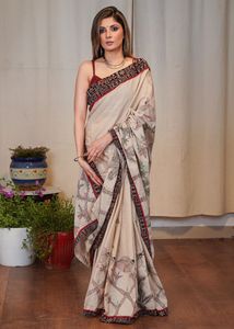 Saree en soie modale lourde pour adultes - Product Image 3