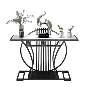 Design tendance Table console en marbre Fabricant de meubles de maison or personnalisable Vente en gros directe d'usine - Product Image 3