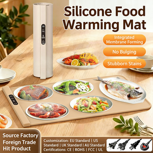 Portable Foldable Warm Food Tray <b>Silicone</b> <b>Mat</b> with Fast Heating Eco-Friendly & Heat Resistant for Buffets and Parties - Product Image 6