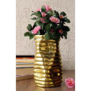 Modern Luxury Gold Polished Aluminum <b>Vase</b> Tabletop Floor for Home Decoration Party Wedding Use Available Iron Brass Glass - Product Image 2