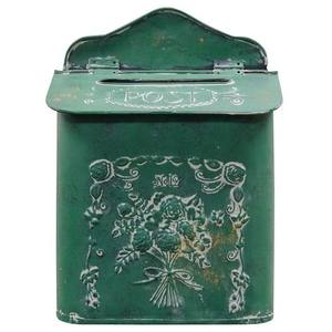 Indian Handmade Design Garden Hanging Mailboxes <b>Wall</b> Mount Decorative Galvanized Iron Post Box Supplier - Product Image 1