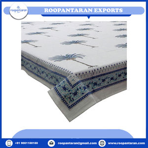 Bloc de main du fabricant direct imprimé nappe en coton chemins de table artisanat intemporel prix de gros - Product Image 6