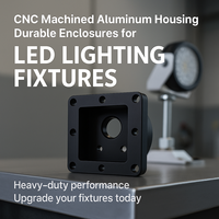Boîtiers durables en aluminium et acier inoxydable usinés CNC, usinage par électroérosion à fil et brochage pour luminaires LED