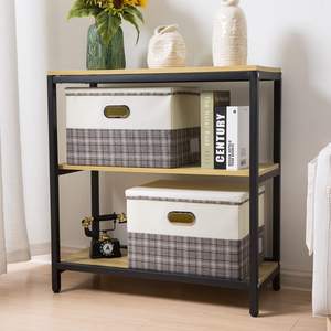 Boîtes de rangement pliables en tissu de lin, conteneurs organisateurs paniers Cube avec couvercle pour maison chambre placard bureau crèche OEM - Product Image 2