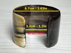 กำไลข้อมือเขาควายแบบมินิมอล ทำมือจากเขาควายออร์แกนิก - Product Image 2