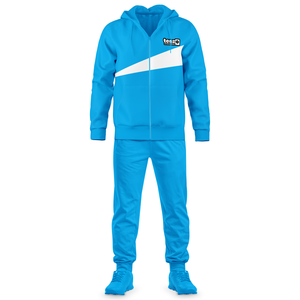 Wholesale <b>Men</b> Winter Streetwear Red Sports Tracksuit Set Breathable Anti-Bacterial Polyester Cotton Hooded Zipper Jacket <b>Jogger</b> - Product Image 5