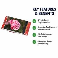 Module d'affichage LCD tactile TFT de 2,4 pouces, écran couleur série SPI, angle de vision large 240x320 pour Arduino