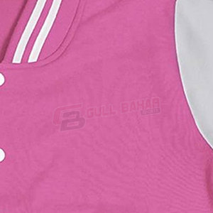 Veste d'université pour femmes avec col haut et look sportif de style de rue veste d'université pour femmes bicolore - Product Image 6