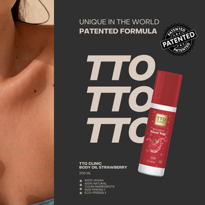 Aceite Corporal Hidratante con Aroma a Fresa TTO Clinic 200ml Perfume en Spray - Product Image 4