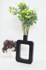 Premium Iron Hand Made Antique Black Table Top <b>Vases</b> Metal Powder Coated Vintage <b>Cheap</b> Price Black Home Wedding Decoration <b>Vases</b> - Product Image 4
