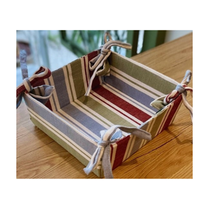 Elegante cesta de pan de algodón de grado alimenticio manta puntada grande 35x25cm Rectangular retención de calor duradero Uso de panadería ecológico - Product Image 5