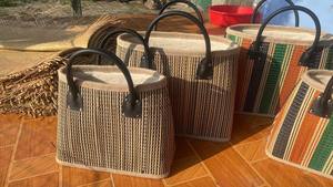 SAC À BANDOULIÈRE EN SEAGRASS-SAC ARTISANAT SAC À HYACINTHE D'EAU FEMME FAIT MAIN DU VIETNAM - Product Image 5