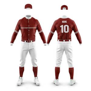 Uniforme de béisbol de alta calidad al por mayor uniforme de entrenamiento de béisbol transpirable de nuevo diseño personalizado - Product Image 5