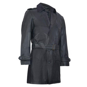 Abrigo de Cuero para Hombre, Estilo Ejecutivo, Diseño Largo Premium, Material Duradero, Perfecto para Invierno, Moda Ejecutiva y Estilo Urbano - Product Image 2