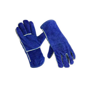 Venta al por mayor guantes de soldadura de cuero de vaca resistente construcción mano Seguridad Protección Guante de cuero para uso diario en venta - Product Image 4