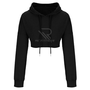 Nuevo Conjunto Deportivo de 2 Piezas para Mujer, Estilo Jogger, Personalizado para Gimnasio, Top Corto y Pantalones Deportivos Holgados con Sudadera - Product Image 5