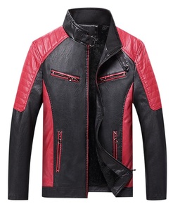 Servicio MOQ bajo Chaquetas de cuero para hombre Casual Street Winter Season Wear Chaquetas de cuero con cremallera de vaquero de piel de oveja - Product Image 3