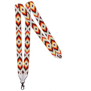 Lanières perlées de style Boho faites à la main sangles de cou en perles de rocaille personnalisées pour le travail et les cadeaux accepte les personnalisations - Product Image 5