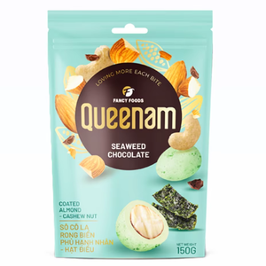 Queenam HALAL sabor Chocolate gragea alta calidad 150G algas recubiertas almendra anacardos OEM/ODM al por mayor - Product Image 1
