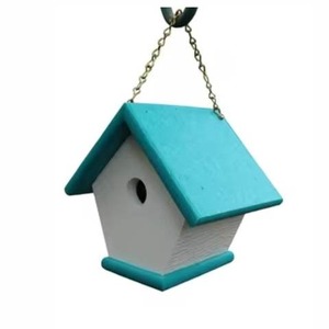 Decoración de jardín, casa de pájaros de madera para exteriores, calidad duradera con acabado elegante, comedero de pájaros de madera para balcón, decoración de patio trasero - Product Image 6