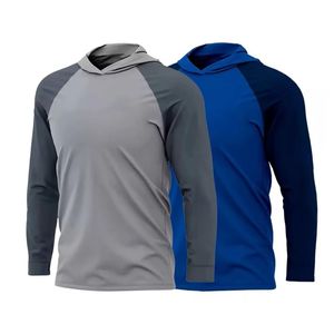 Camiseta de Manga Larga con Capucha, Cuello Redondo, Tejido Ligero y Formal de Alta Calidad, Diseño Personalizable, Transpirable para Hombre - Product Image 2