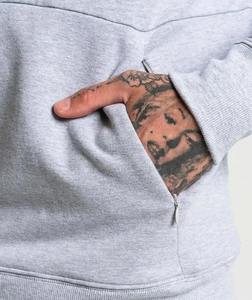 Vente en gros de sweats à capuche thermiques pour hommes design respirant uni motif 3D de streetwear surdimensionné pour la musculation tendance style hivernal - Product Image 2