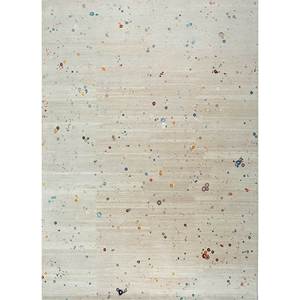 Tapis Kavi en laine et soie de bambou noué à la main, motif abstrait, épaisseur 10 mm, rectangulaire, pour la maison, chambre et salon - Product Image 1