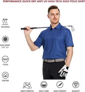 Polos informales de alta calidad OEM a precio de fábrica para hombre, Polo bordado transpirable de secado rápido a granel para Polo personalizado - Product Image 5