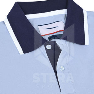 เสื้อยืดโปโลผู้ชายผ้าฝ้าย100% ปักลายแขนสั้นระบายอากาศได้ดีดีไซน์เป็นเอกลักษณ์ - Product Image 6