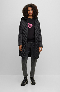 2025 Top Seller High Quality Women's OEM Factory-Made Puffer Jacket <b>Waterproof</b> Slim Plus Size Long Stand Collar Quilted Cotton - Product Image 4