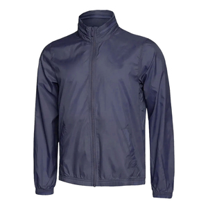 Ventes en gros Nouvelle arrivée Veste coupe-vent décontractée pour homme avec logo personnalisé Taille plus Motif uni pour l'automne Port régulier - Product Image 4