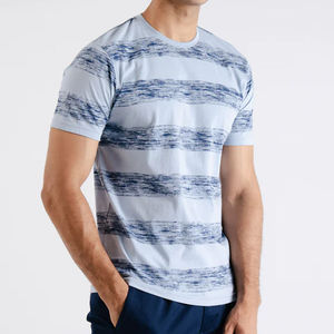 T-shirt à manches courtes 100% coton pour hommes T-shirt décontracté à col rond avec logo personnalisé Streetwear T-shirt pour hommes coupe ample T-shirt d'été fournisseur - Product Image 5